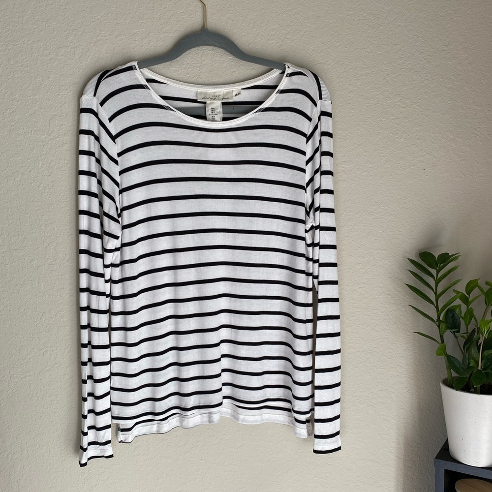 H&M Stripped Long-sleeve Tee